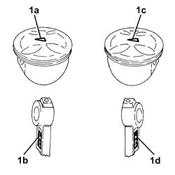 Piston, pin set - replace