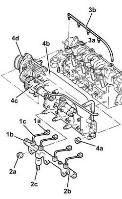 Single cylinder head, removed - overhaul