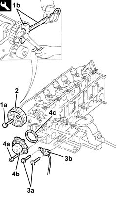 Single cylinder head, removed - overhaul