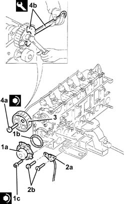 Single cylinder head, removed - overhaul
