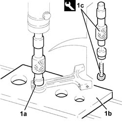 Connecting rod small end bush - replace