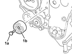 Toothed timing belt - r r with engine removed