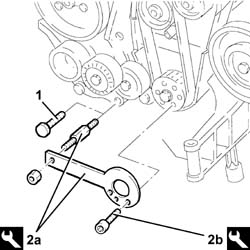 Toothed timing belt - r r with engine removed