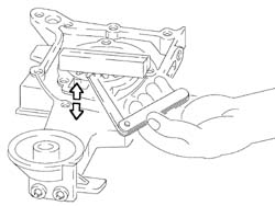 Engine oil pump, removed - check at bench