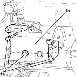 Engine - position on stand and remove