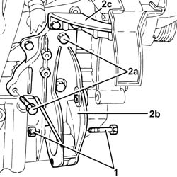 Engine - position on stand and remove