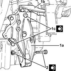 Engine - position on stand and remove