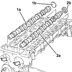Single cylinder head, removed - overhaul