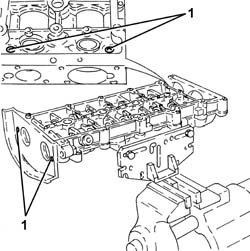 Single cylinder head, removed - overhaul