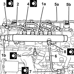 Toothed timing belt - r r with engine removed