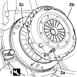 Clutch - r + r with gearbox removed