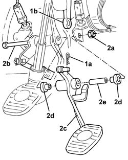 Brake pedal - r r for rhd versions