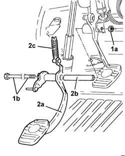 Clutch pedal - r r for rhd versions