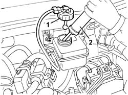 Brake fluid reservoir - r + r and wash inside
