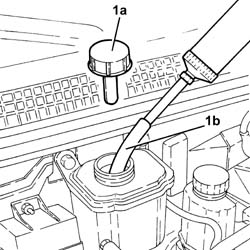 Power steering fluid resevoir r r