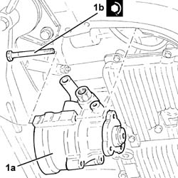 Power steering pump r r