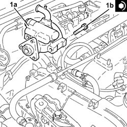 Power steering pump r r