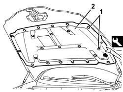 Soundproofing lining for bonnet lid - r+r