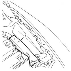 Bonnet lid opening control - repair