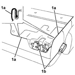 Rear squab catch device (one) - r+r