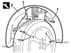 Left front WHEEL ARCH LINER - R.R.