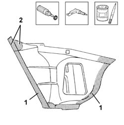 Rear wing lower reinforcement