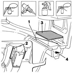 Boot floor pan rail partial