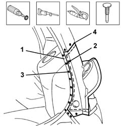 Tail light seat