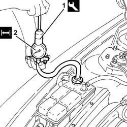 Cooling system - tightness test