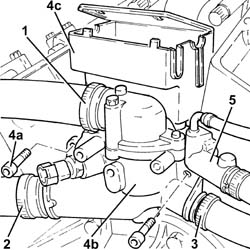 Right cylinder head - r + r and replace gasket
