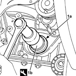 Front crank shaft cover oil seal - replace