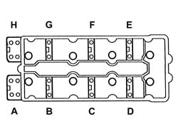 Camshafts in rh cylinder head - r r on vehicle