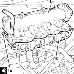 Cylinder head - r + r and replace gasket