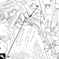 Front crank shaft cover oil seal - replace
