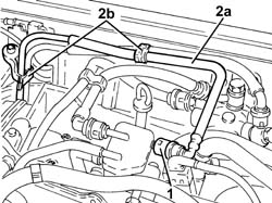 Fuel line from manifolds - r r