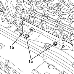 Variable geometry turbocharger exhaust manifold assembly sleeveleading to exhaust pipe r r