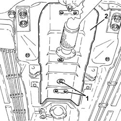 Catalytic converter heat shield - r r