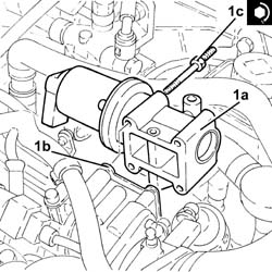 E.g.r. system solenoid - r + r
