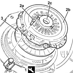 Clutch - r + r with gearbox removed