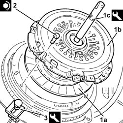 Clutch - r + r with gearbox removed