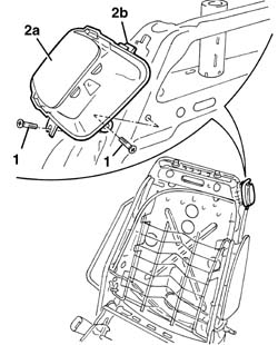 Backrest folding control CABLE/ROD - R.R.