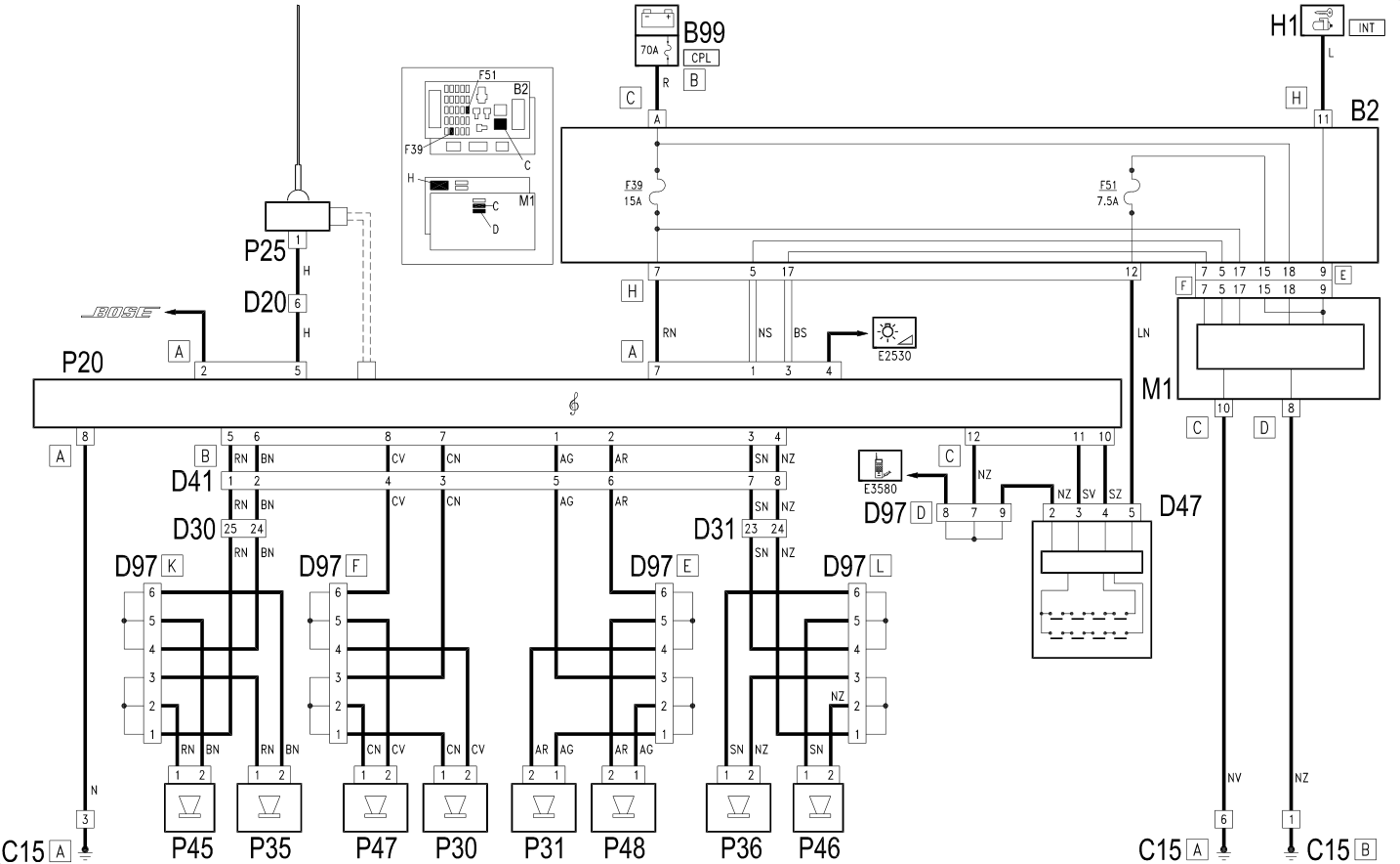 RADIO - Wiring diagram