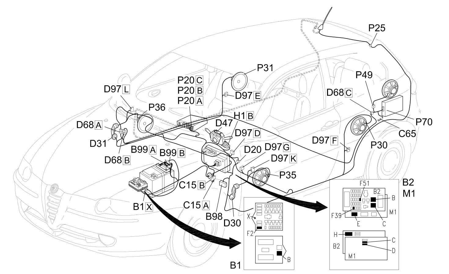 RADIO - Location of components