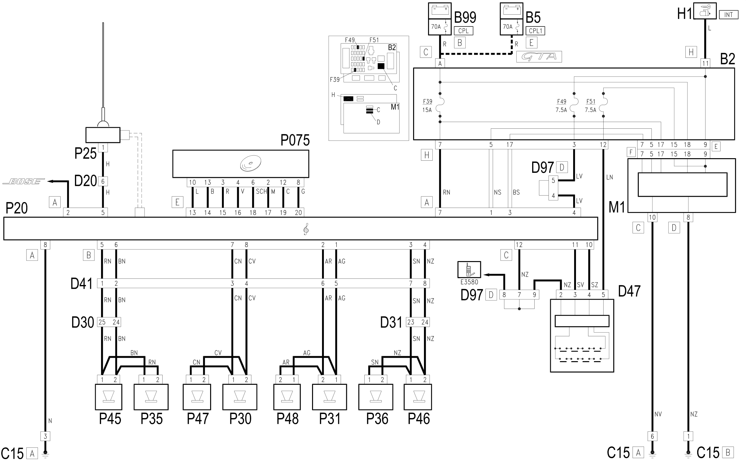 RADIO - Wiring diagram