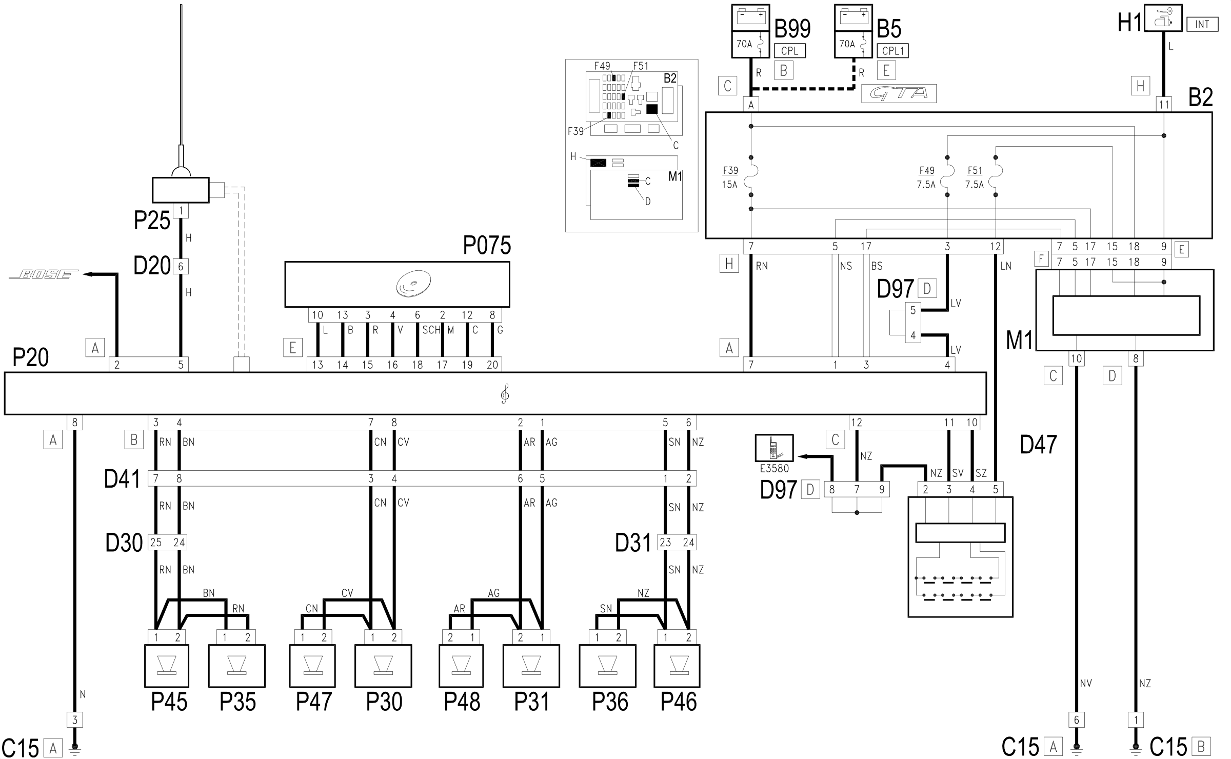 RADIO - Wiring diagram