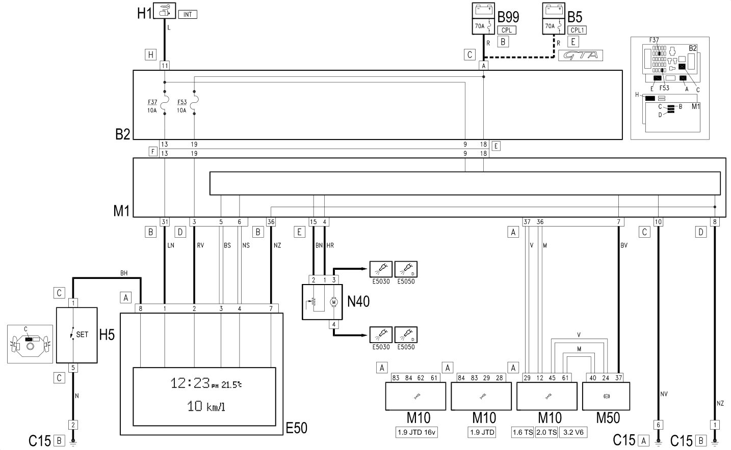 TRIP COMPUTER - Wiring diagram