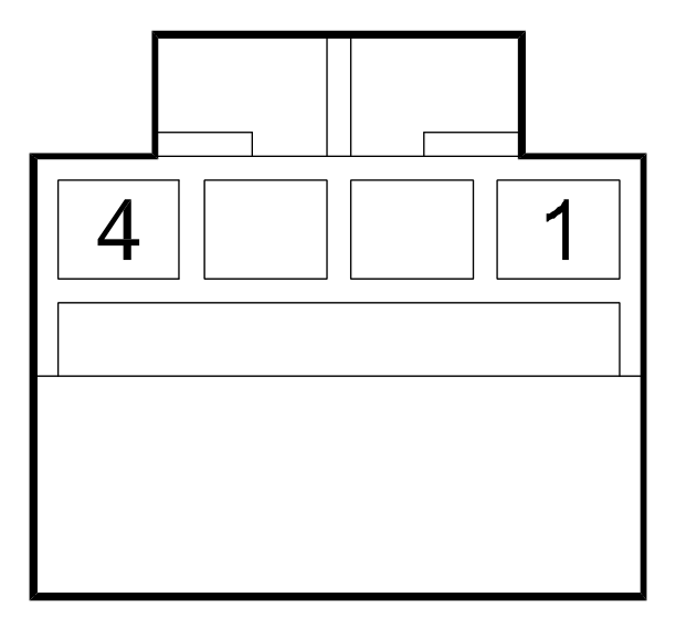 Connector F10, Left headlamp