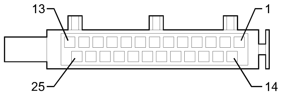 Connector P25, Aerial amplifier / feeder
