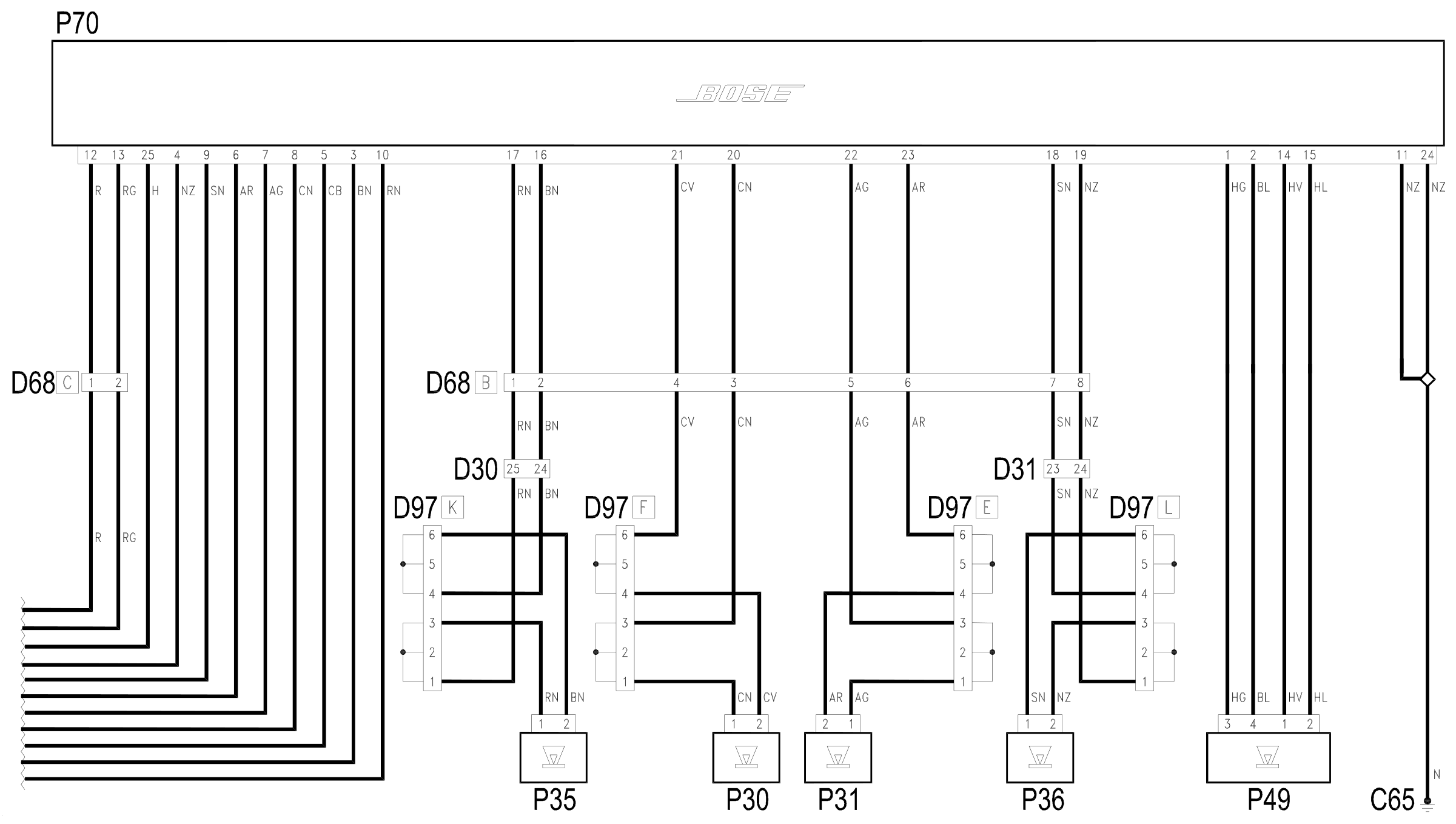 Wiring diagram E3510 CAR RADIO