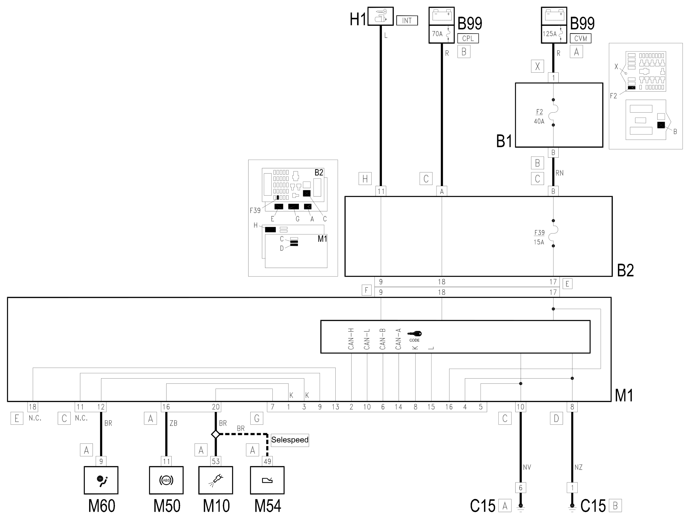 Wiring diagram E8010 DIAGNOSTICS MULTIPLE CONNECTOR